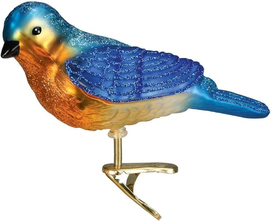 Old World Christmas Bird Watcher Collection Glass Blown Ornaments for Christmas Tree Bluebird, 18... | Amazon (US)
