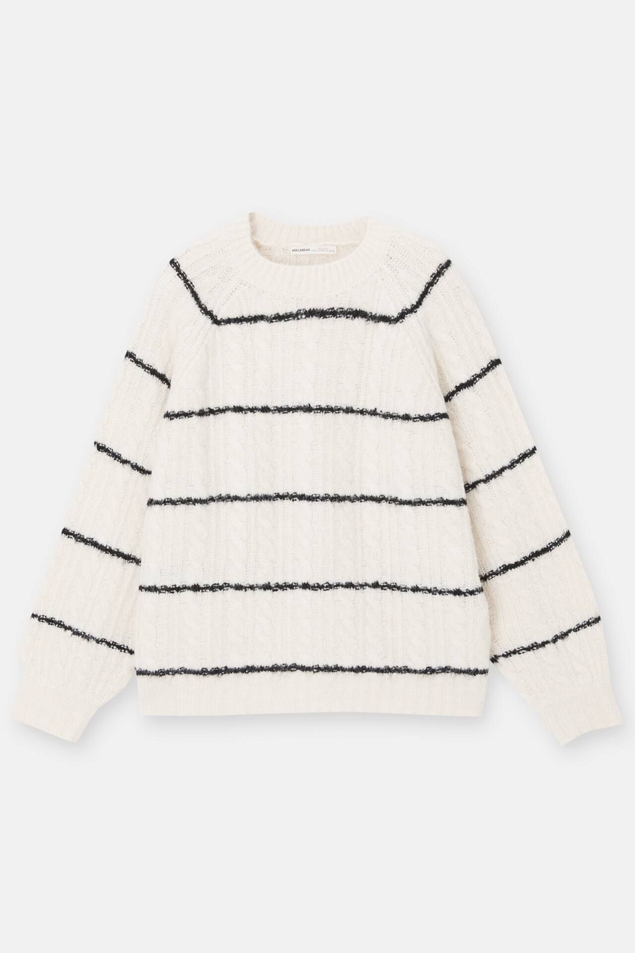 Striped knit jumper | PULL and BEAR UK