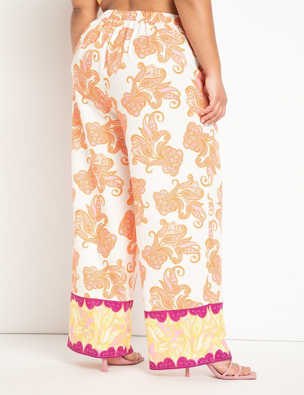 Wide Leg Palazzo Pant | Women's Plus Size Pants | ELOQUII | Eloquii