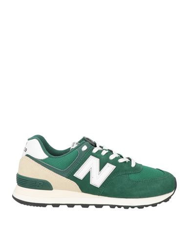 New Balance Man Sneakers Green Size 10.5 Soft Leather, Textile fibers | YOOX (US)