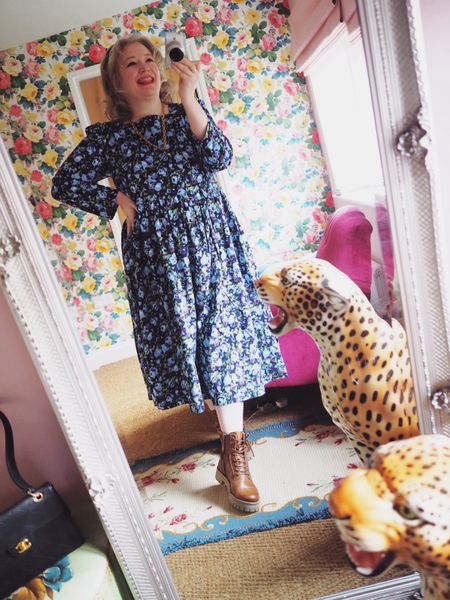 Plus size smock dress from Joanie x Laura Ashley - super comfortable with pockets - currently half price on sale! 

#LTKover40 #LTKplussize #LTKstyletip