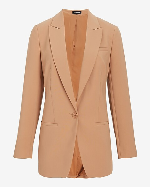 One Button Boyfriend Blazer | Express