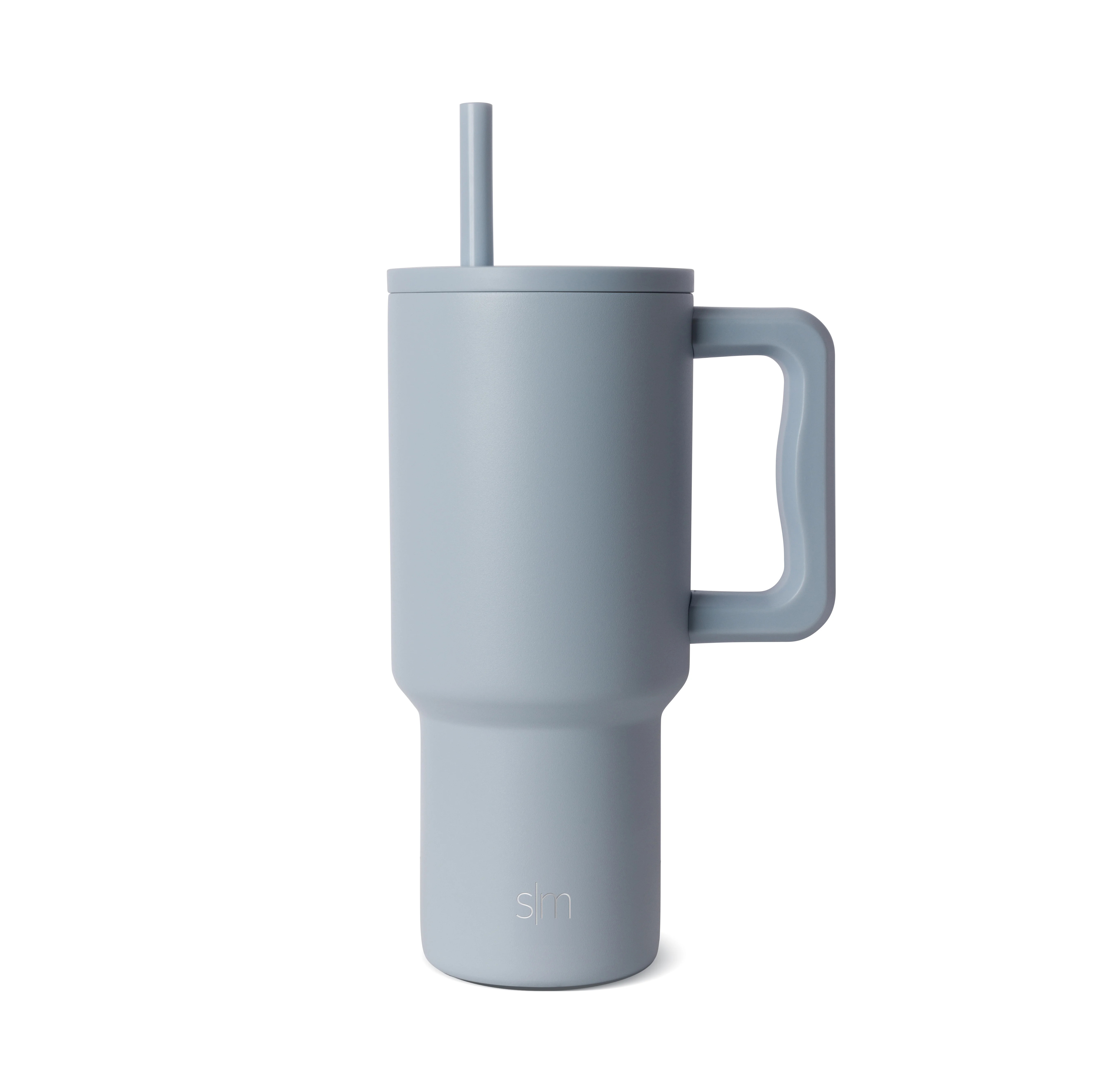 Simple Modern 30 fl oz Insulated Stainless Steel Trek Tumbler with Straw Lid | Mystifying Blue | Walmart (US)