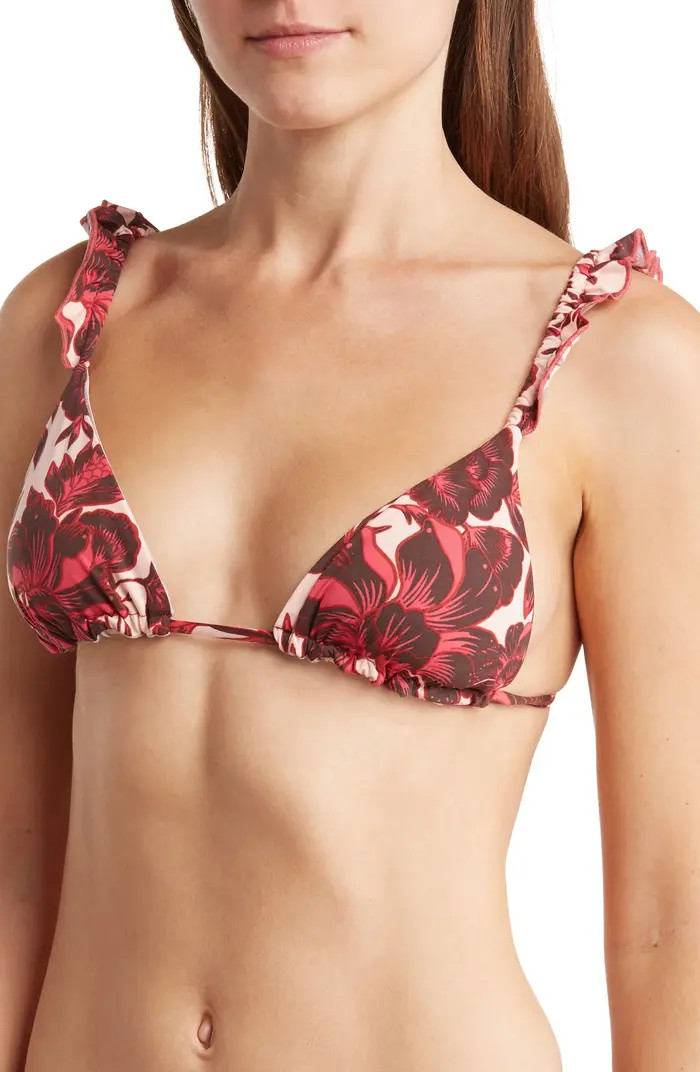 Maaji Rose Crush Floral Print Triangle Bikini Top | Nordstromrack | Nordstrom Rack