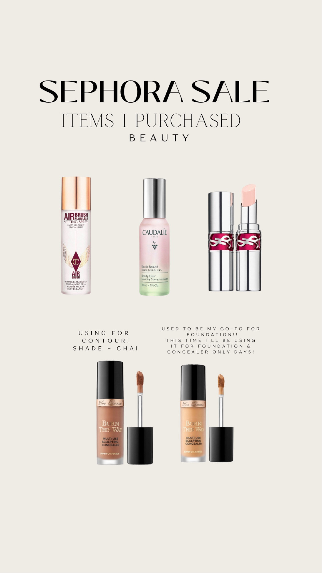 These are all items I purchased/repurchased from the Sephora Sale! Soooo good! 🫶🏽 #LTKBeauty #LTKSephora #LTKSephoraSale