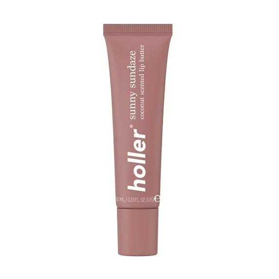 Holler Sunny Sundaze Coco Cabana Coconut Lip Butter, Hydrating Shea Butter, 0.33 fl oz | Walmart (US)