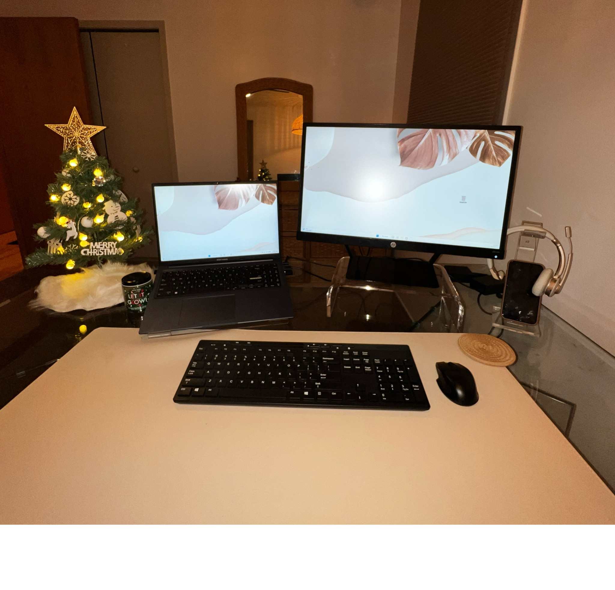 neutral aesthetic WFH desk set up 

#LTKunder50 #LTKhome #LTKworkwear