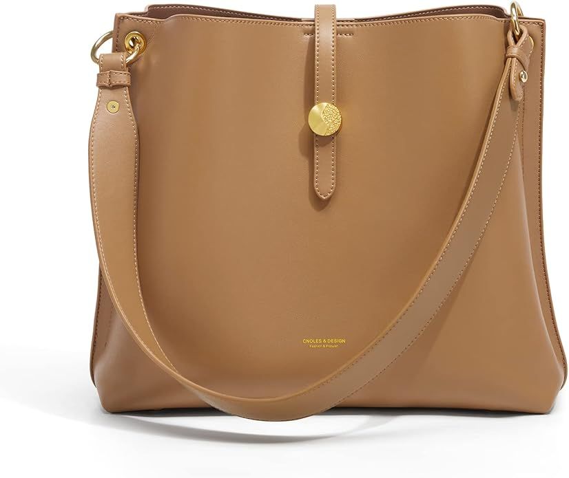 Cnoles Women Genuine Leather Designer Tote Bags Purses And Handbags For Women Fashion Ladies Top ... | Amazon (US)