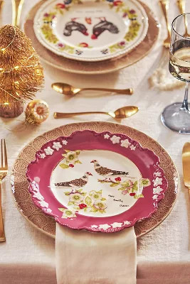 Lou Rota Twelve Days of Christmas Dessert Plate | Anthropologie (US)