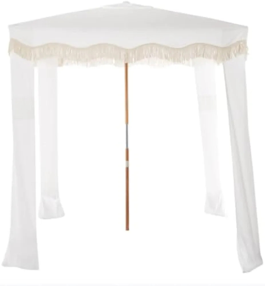 Bonzai Bonzai - Sombrilla de playa con flecos para playa y eventos deportivos, cabaña desplegabl... | Amazon (US)