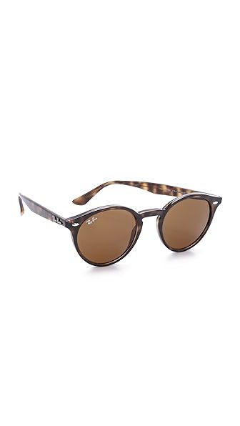 Ray-Ban Highstreet Round Sunglasses - Havana Dark/Brown Dark | Shopbop