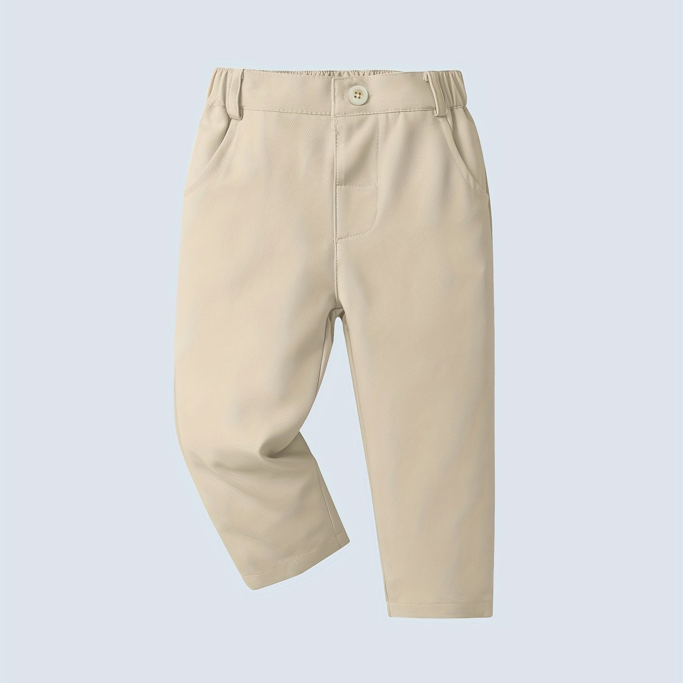 Baby Boy Trousers Kids Elastic Waist Solid Color match - Temu | Temu Affiliate Program