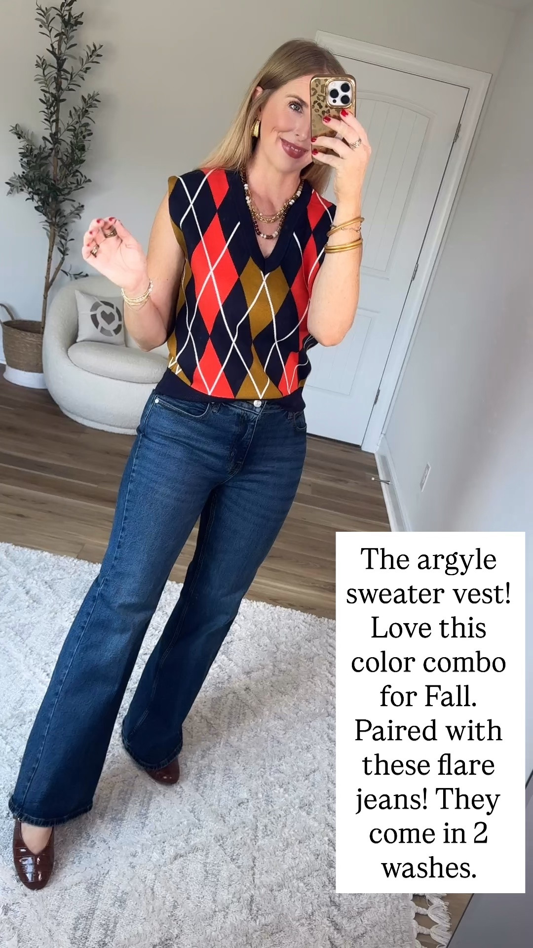 Walmart try on, sweater vest, flare jeans

#LTKgrwm