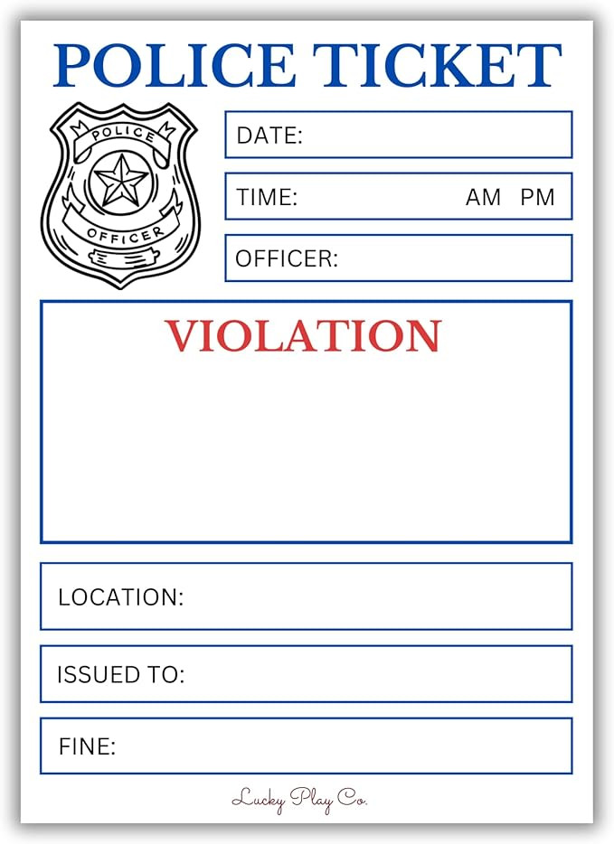 Police Officer Play Notepad for Kids – Pretend Police Law Enforcement Ticket Imaginative Role-P... | Amazon (US)