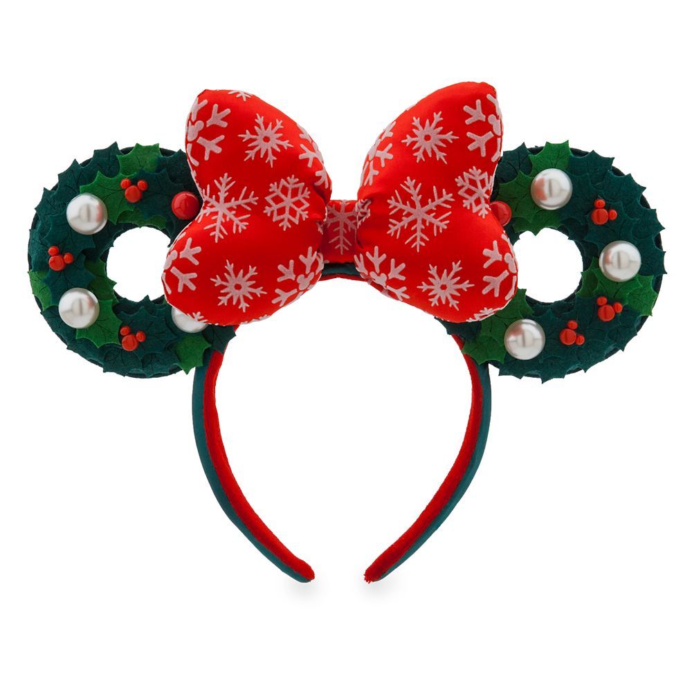 Minnie Mouse Holiday Wreath Ear Headband | shopDisney | Disney Store