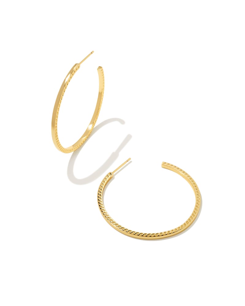 Sylvie Hoop Earrings in Gold | Kendra Scott | Kendra Scott