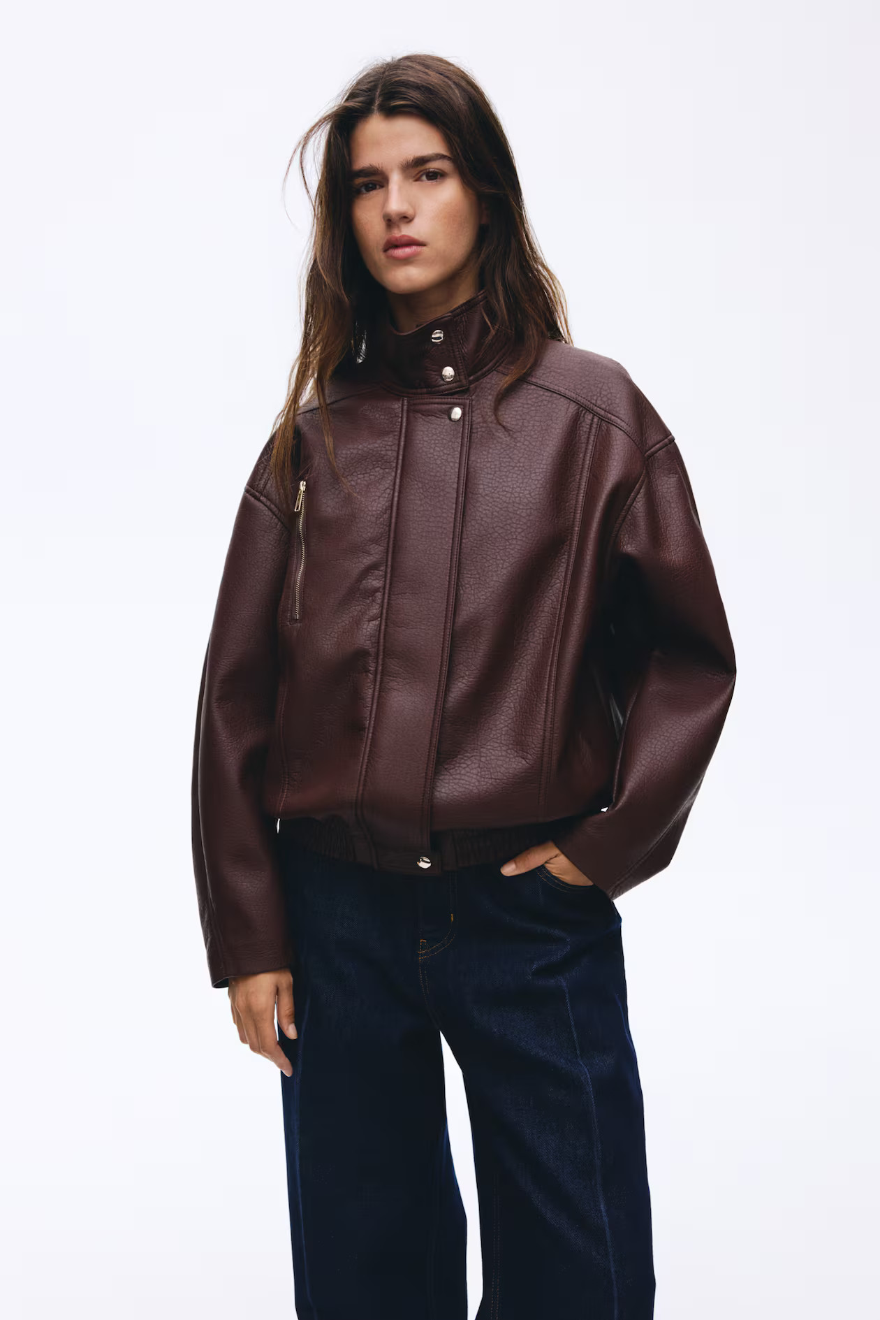 Oversized Coated Jacket | H&M (US + CA)