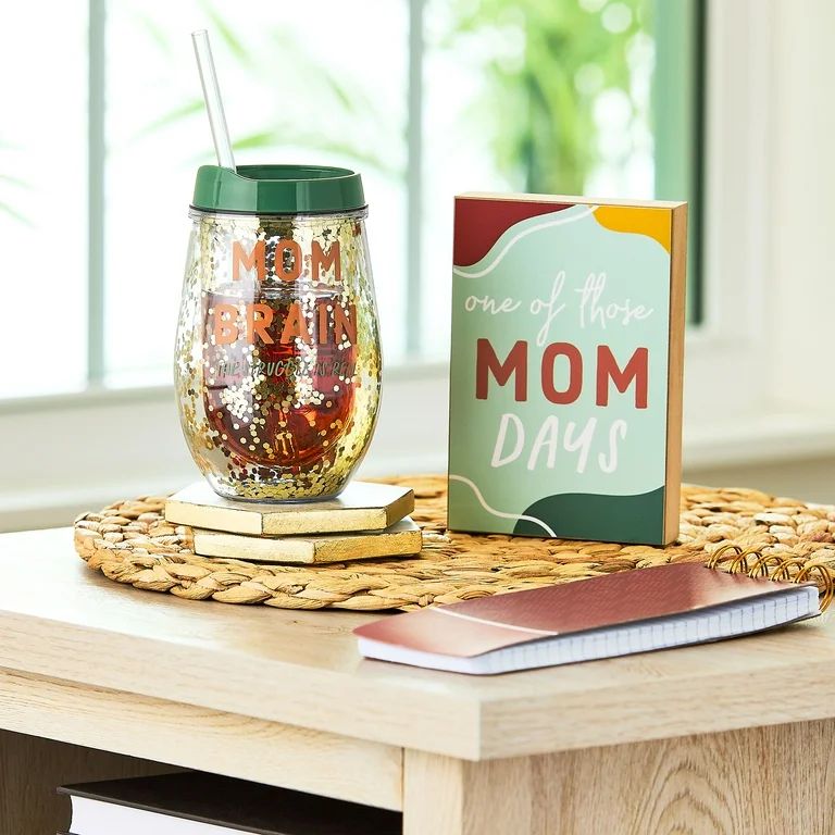 Mother's Day Those Mom Days Gift Set, Brown & Blue, 3 Pieces, by Way To Celebrate - Walmart.com | Walmart (US)