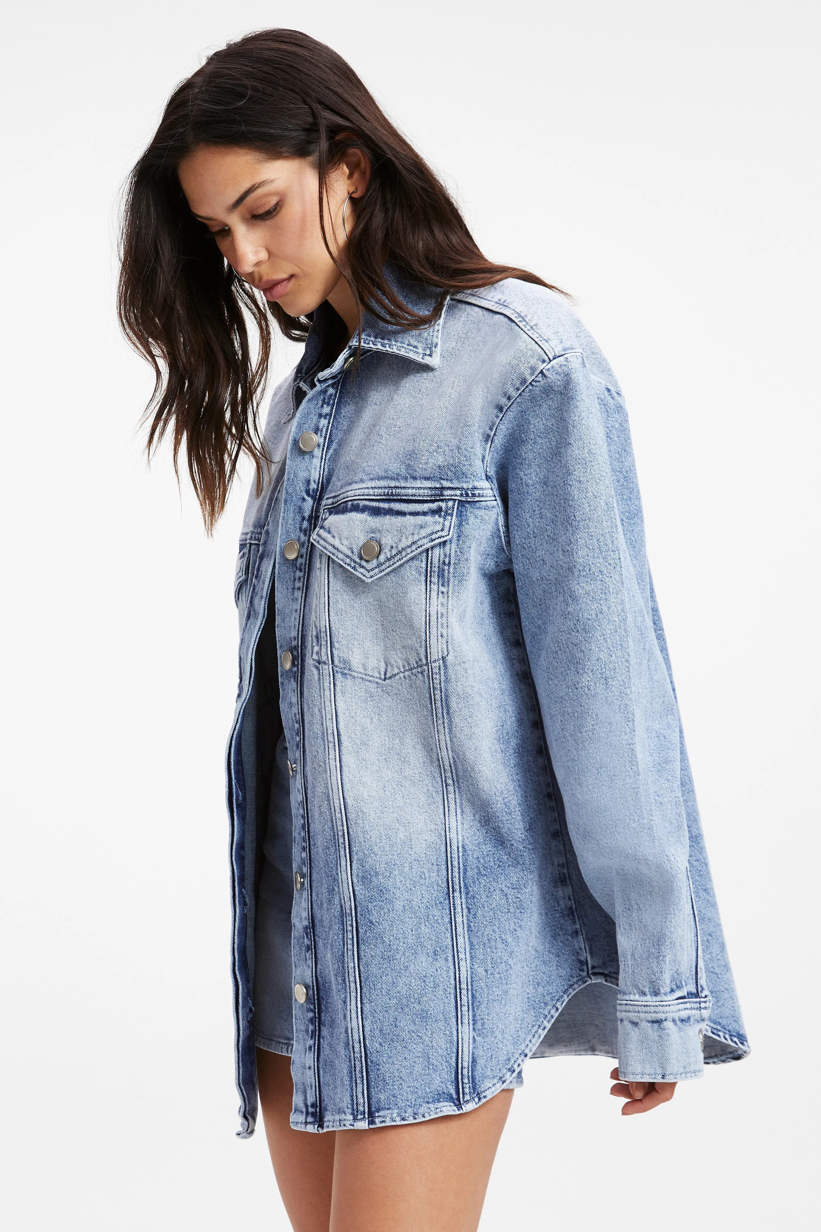 DENIM  SHACKET | INDIGO301 | Good American