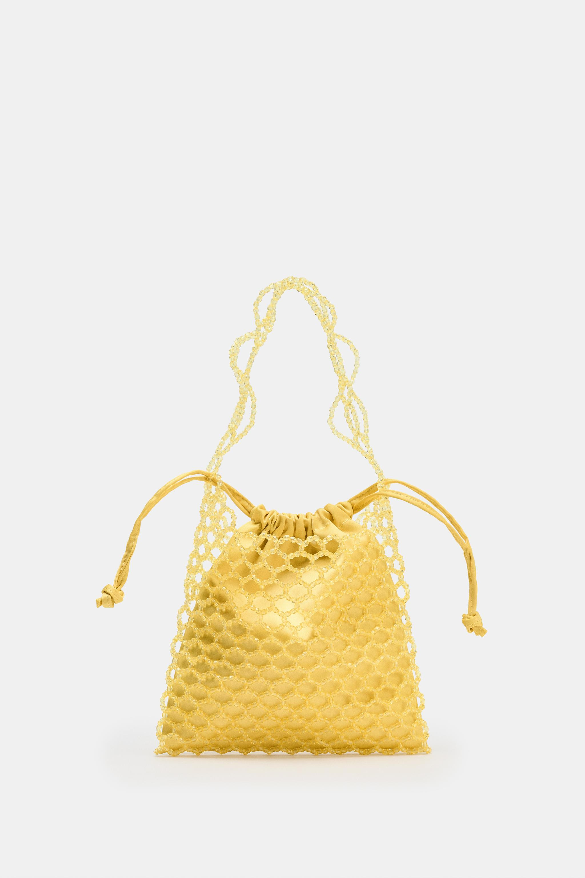 MINI BEADED BUCKET BAG | Zara AU