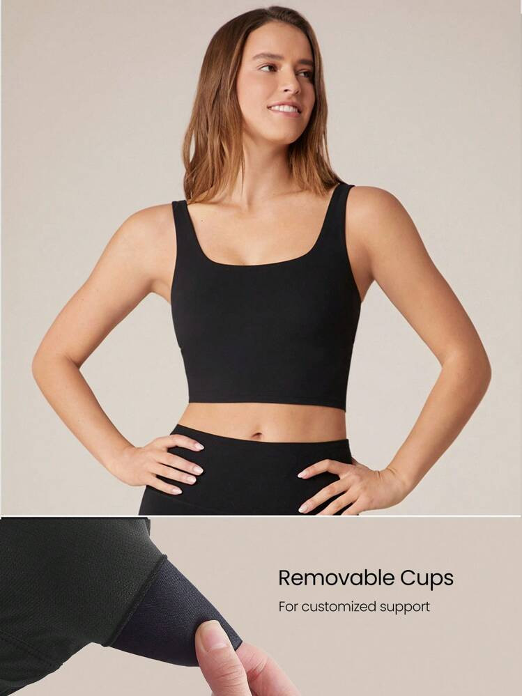 GLOWMODE Top De Esporte Com Costas Torcidas Featherfit™ | SHEIN