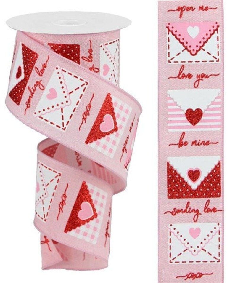 2.5 Valentine's Day Wired Ribbon Valentine Craft - Etsy | Etsy (US)