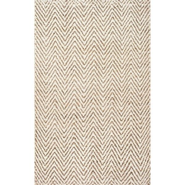 The Curated Nomad Brody Handmade Eco Natural Fiber Jute Chevron Area Rug - 8' 6" x 11' 6" - Natur... | Bed Bath & Beyond