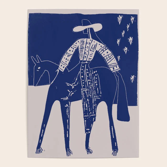 Star Gazer - Cobalt Blue Poster | Society6
