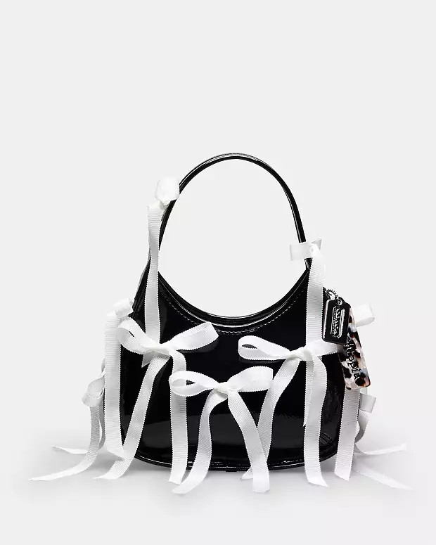 Ergo Bag In Crinkle Patent Coachtopia Leather With Bows All Over | Coach (US)