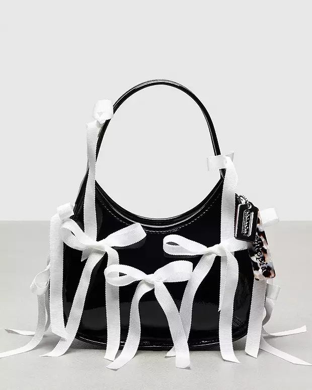 Ergo Bag In Crinkle Patent Coachtopia Leather With Bows All Over | Coach (US)