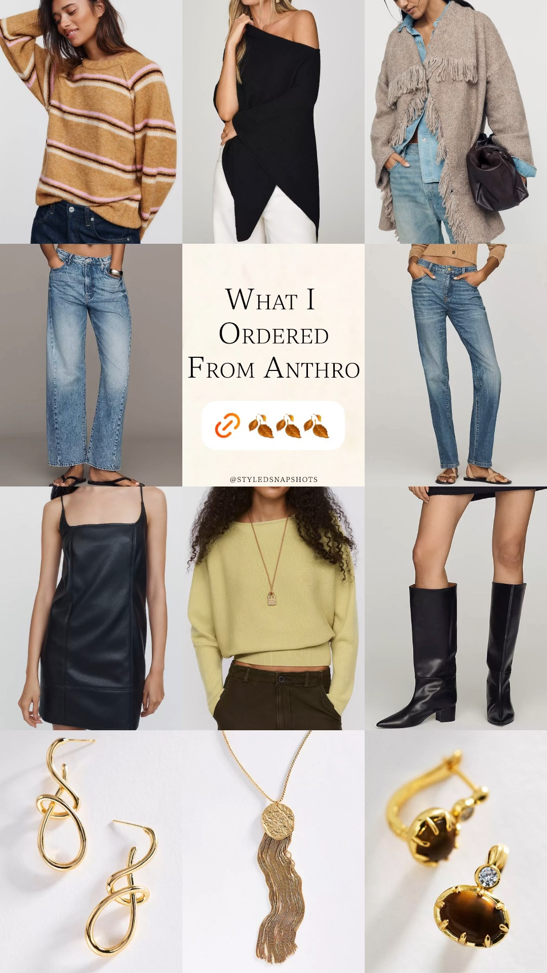 My recent Anthro order for fall