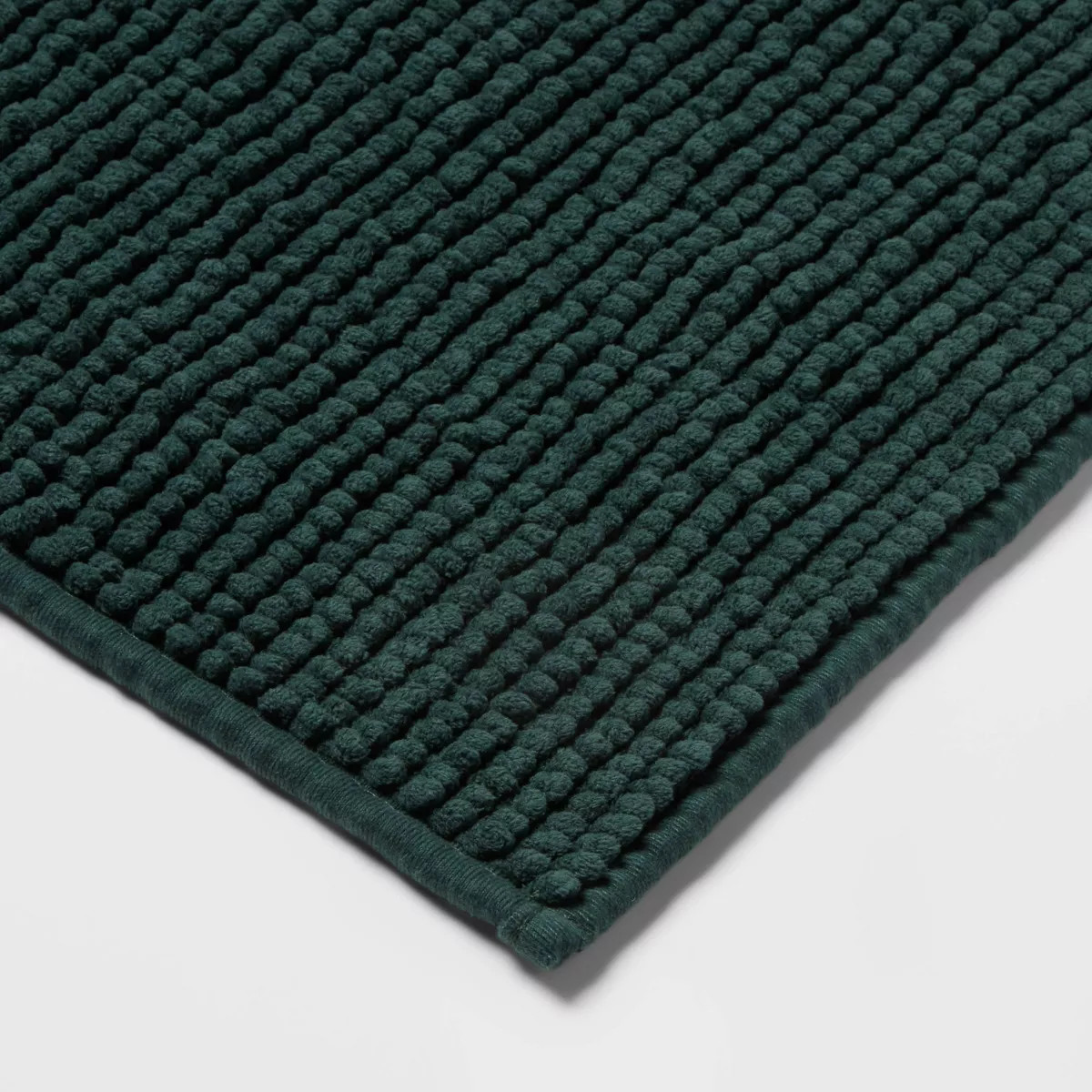 17"x24" Everyday Chenille Bath Rug Dark Green - Room Essentials™ | Target