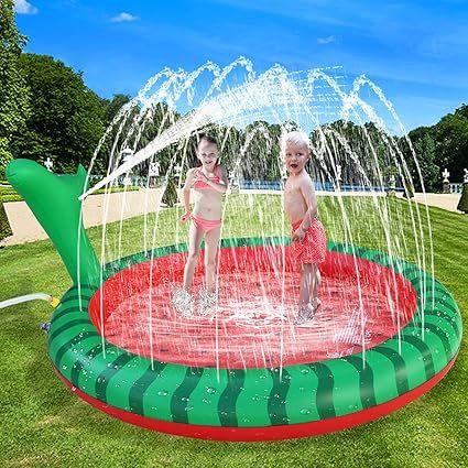 Apfity Splash Pad Sprinkler for Kids, 65" Splash Play Mat for 2 3 4 5 Years Old Boys Girls Summer... | Amazon (US)