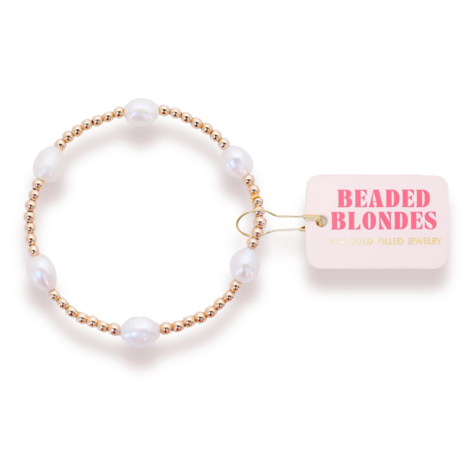 Pearl Poppi Bracelet in Gold | Beaded Blondes