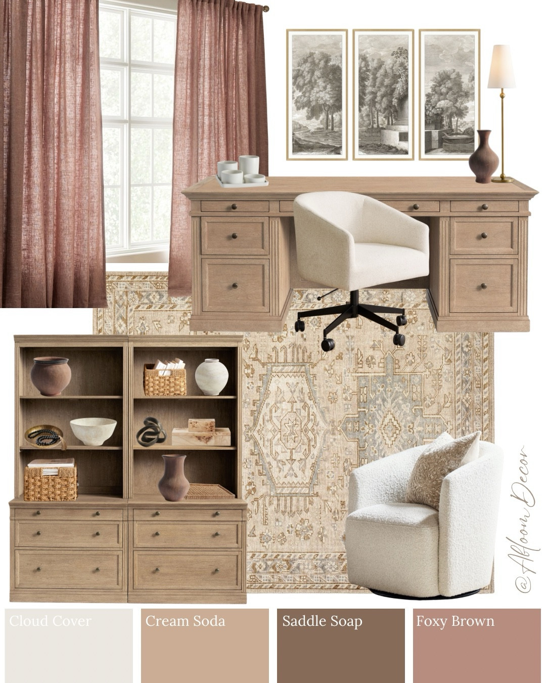 These two simple home office designs mix warm neutral tones with soft earthy accents, creating a space that’s calm, inspiring, and still feels polished.

#LTKHome