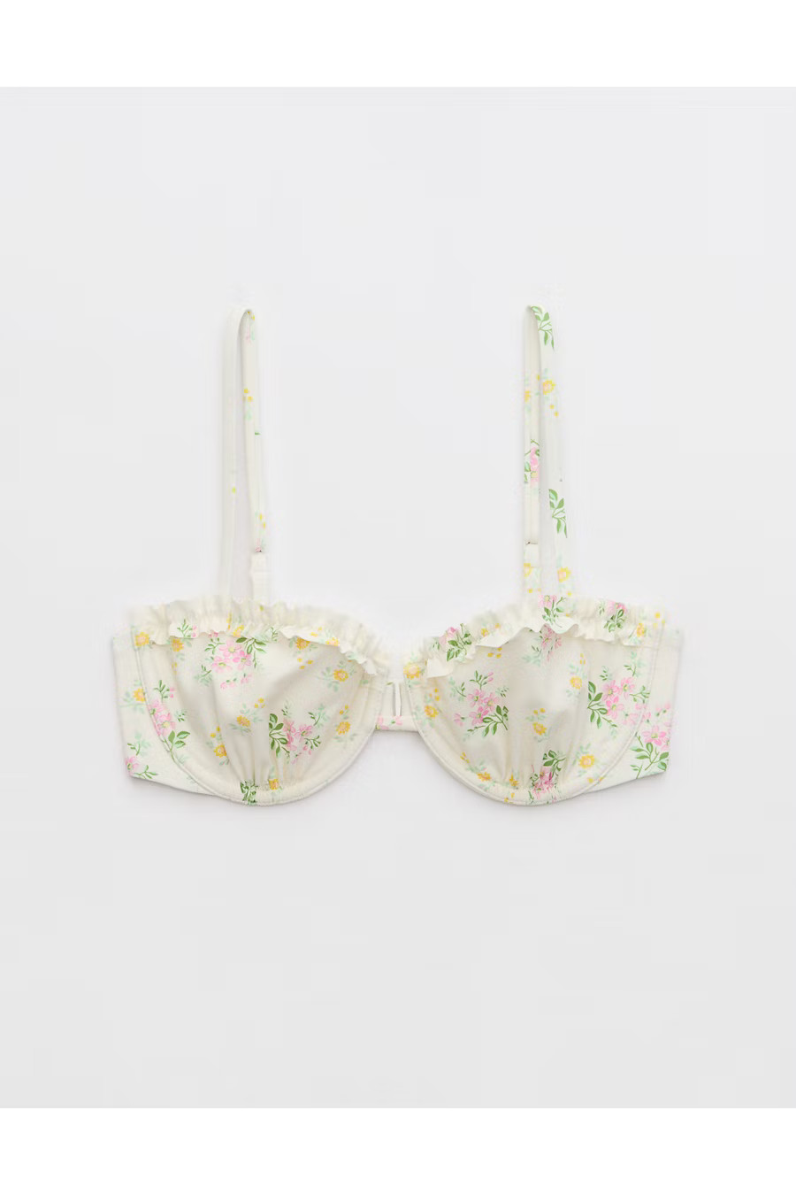 Aerie Ruffle Underwire Bikini Top Women's Soft Muslin 32DD | Aerie