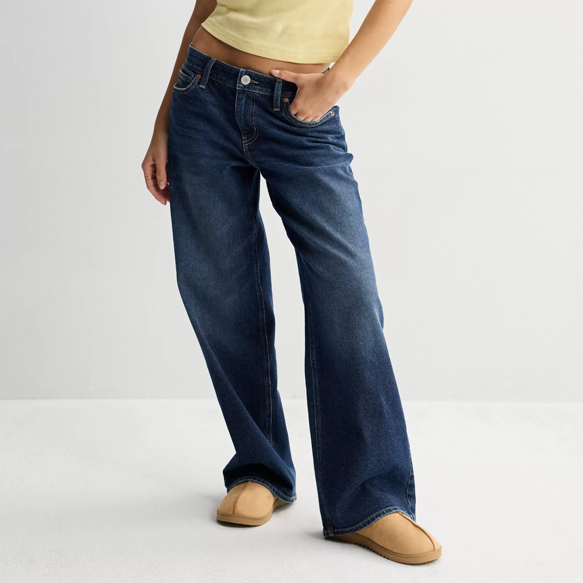 Juniors' SO\u00ae Low Rise Baggy Jeans | Kohl's