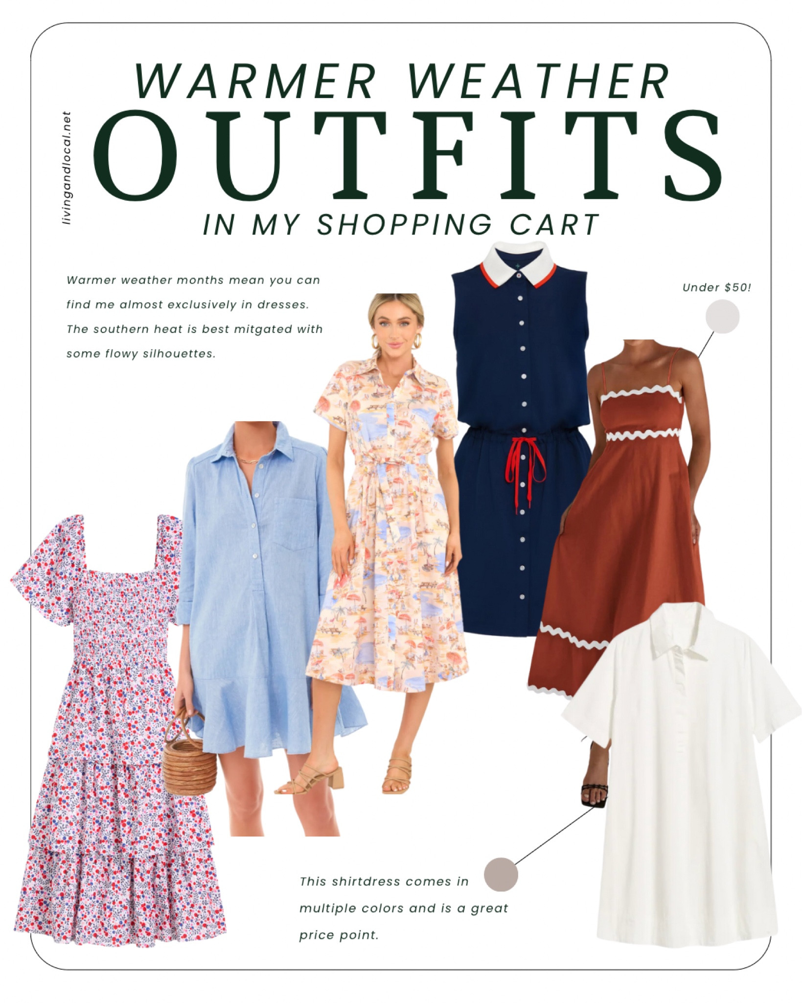 Warmer weather dresses in my shopping cart! 

#LTKfindsunder100 #LTKSeasonal #LTKstyletip