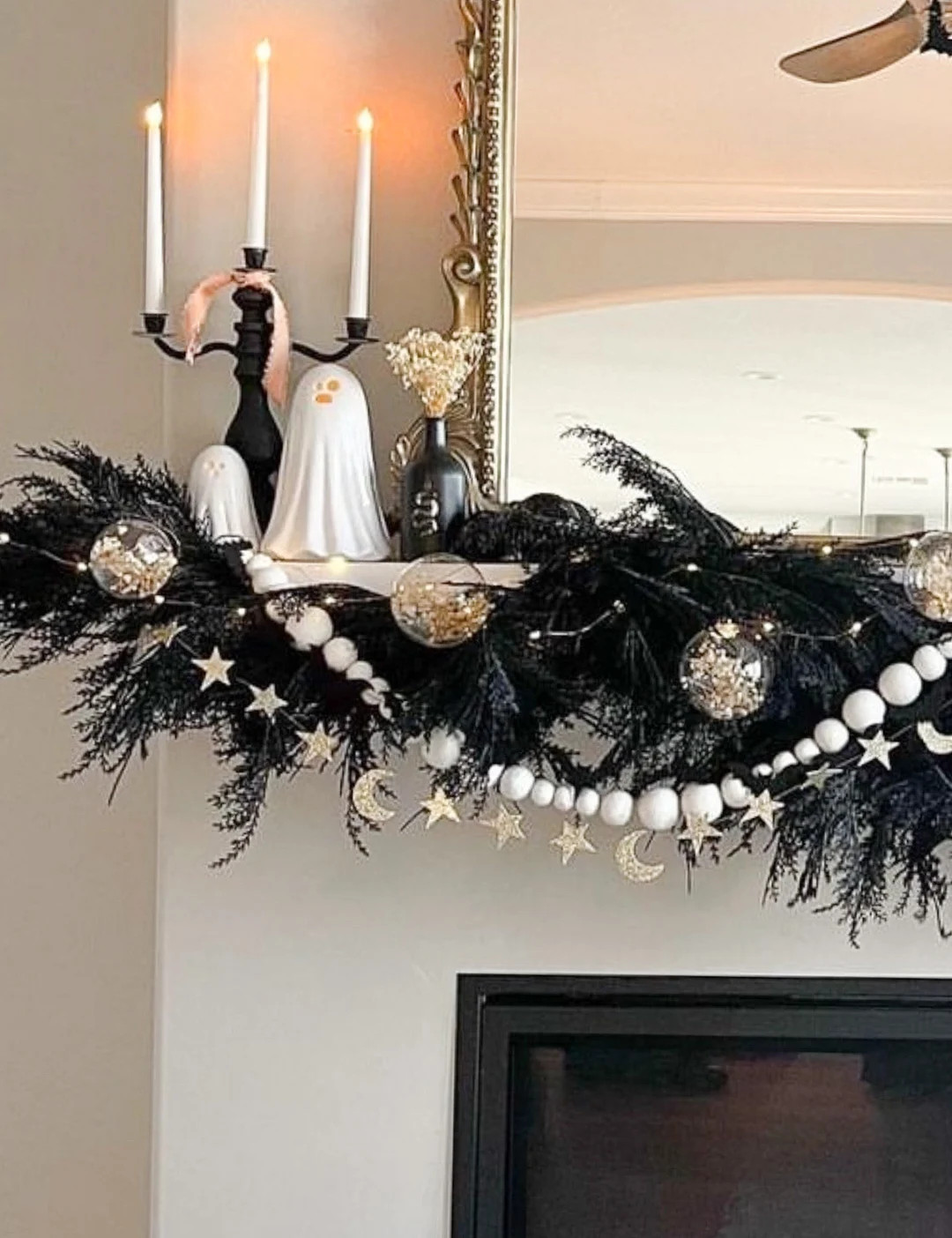 PRE-ORDER *** Mini Glitter Moon & Stars Garland - 2 Color Options | Etsy (US)