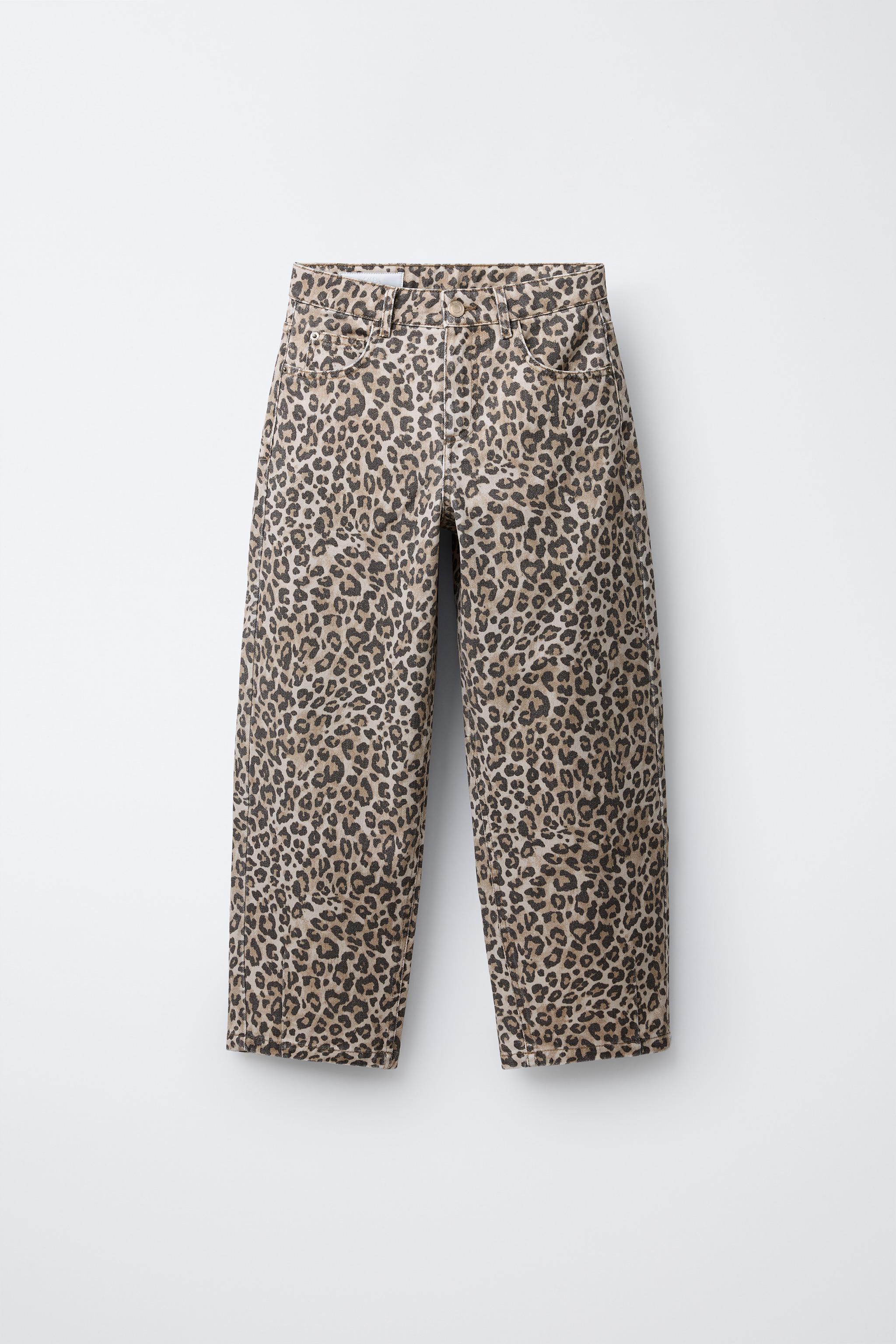 ANIMAL PRINT BARREL JEANS | Zara US