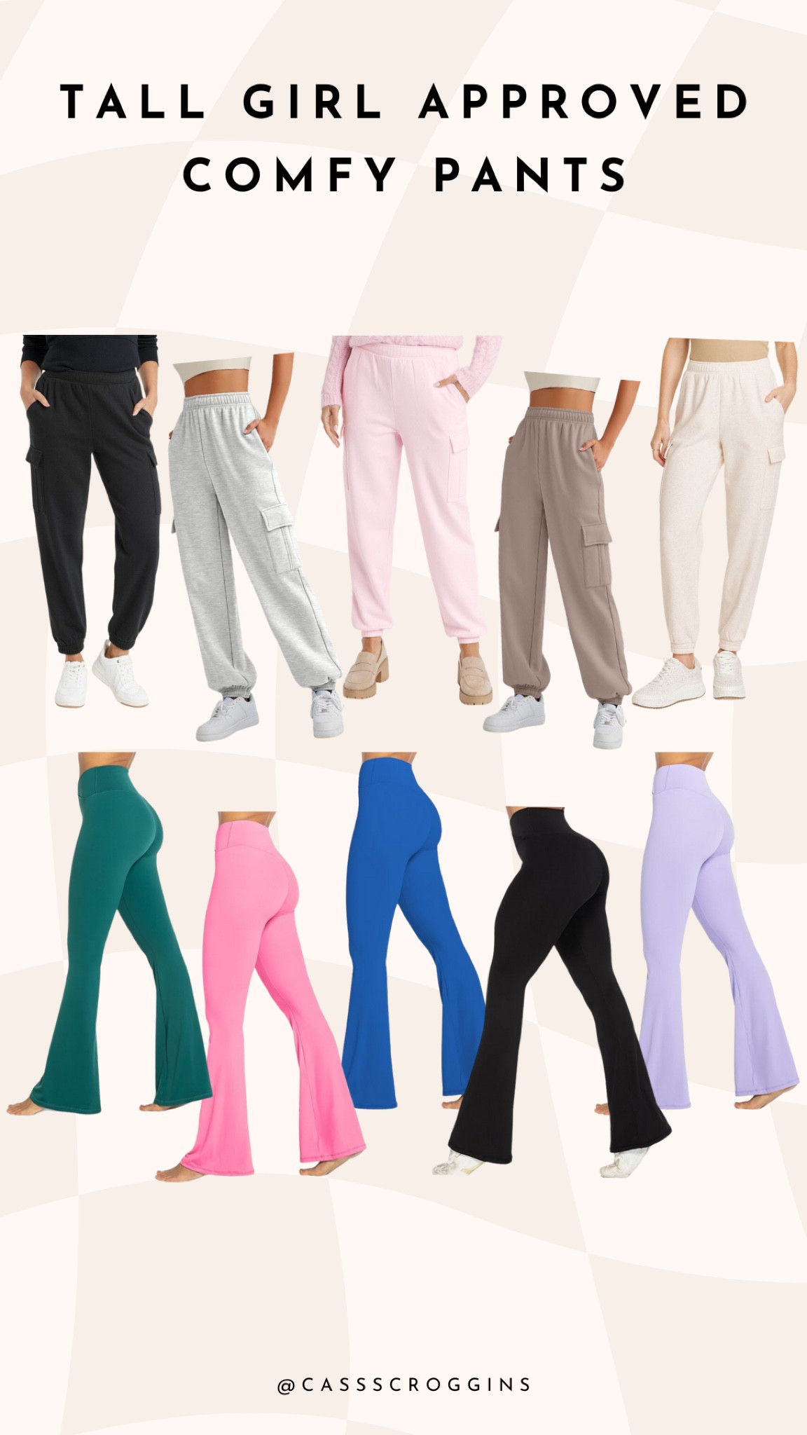 Full video on my IG and TikTok! 

Sweatpants sizing: L 
Flare leggings: M 34” inseam

Use code: CASSIESC15 for 15% off at Luxmery.com!!