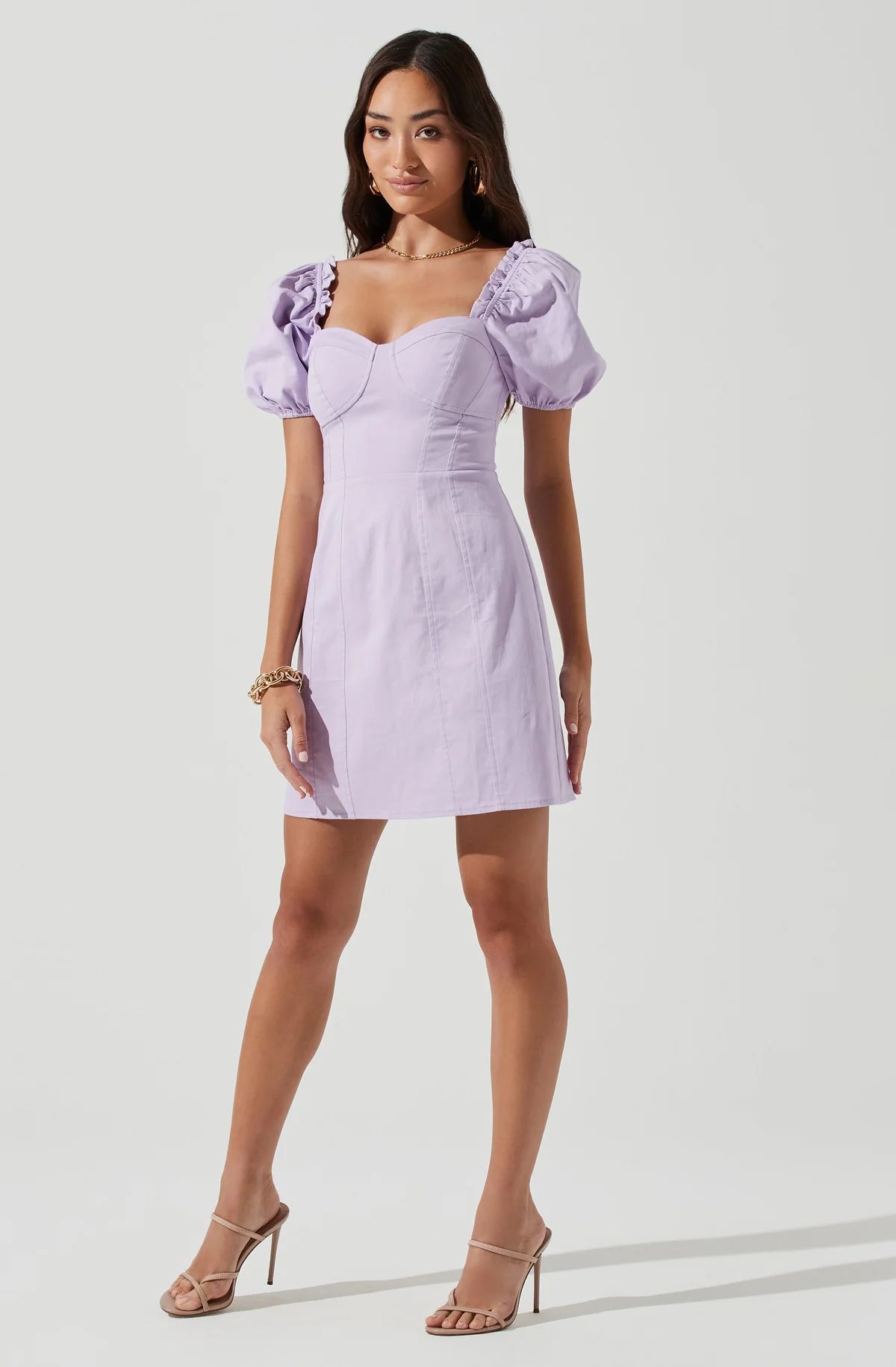 Skylar Puff Sleeve Mini Dress | ASTR The Label (US)