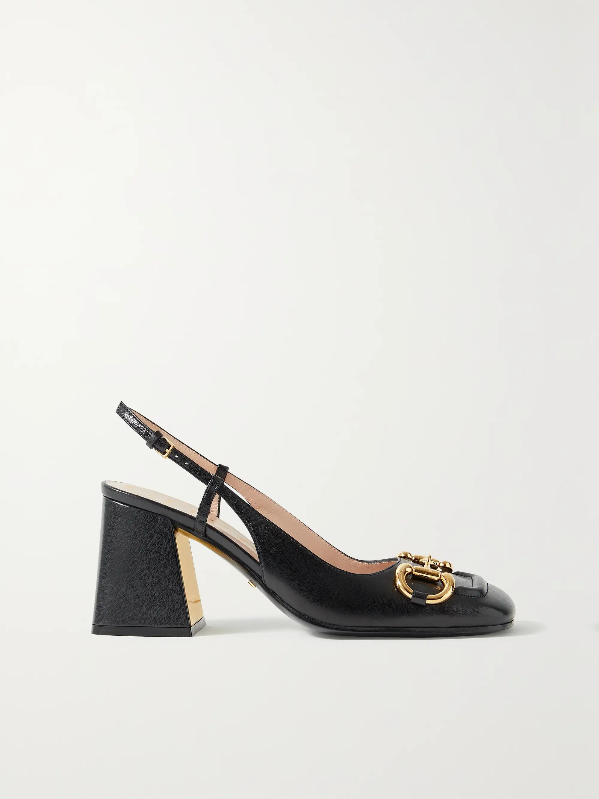 Baby horsebit-detailed leather slingback pumps | NET-A-PORTER (US)
