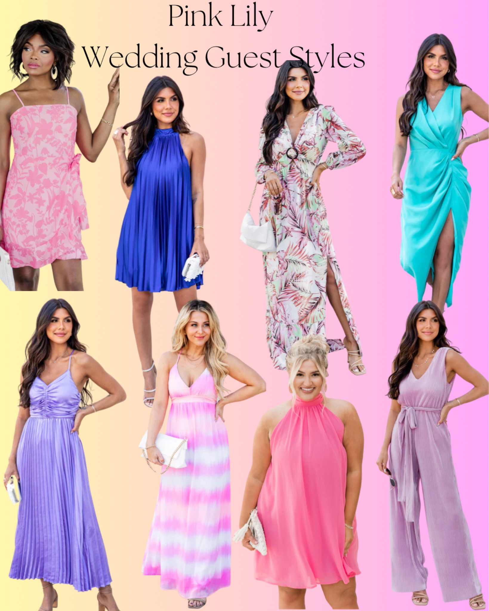 Pink Lily Wedding Guest Styles 
#summer #summerwedding #dresses 

#LTKunder100 #LTKSeasonal #LTKwedding