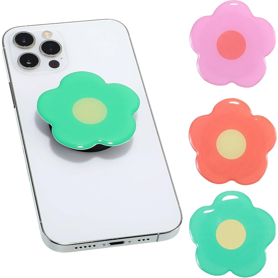 Weewooday 3 Pieces Phone Grip Holder Daisy Flower Expandable Collapsible Phone Holder Self Adhesi... | Amazon (US)