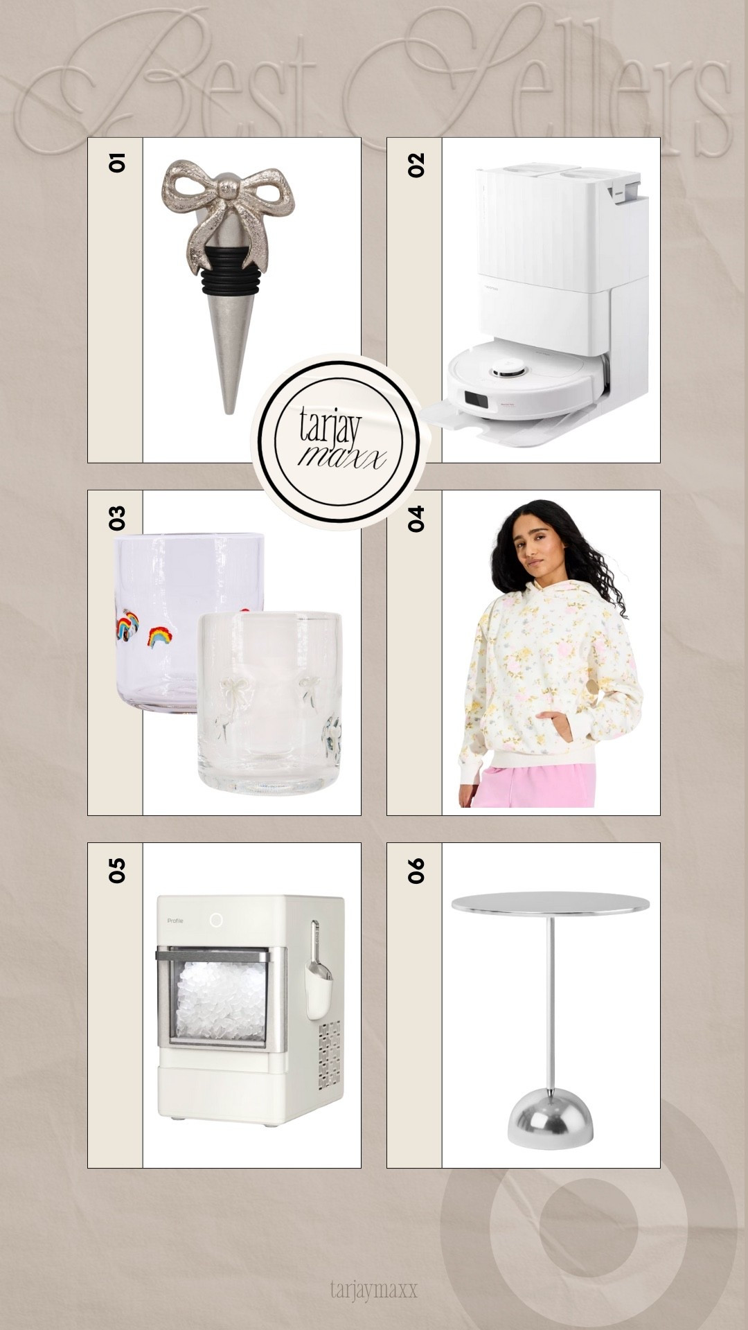 These Target best-sellers are moving fast! Whether you’re looking to upgrade your kitchen game or refresh your space, this lineup has the perfect mix of viral finds and elevated basics. Start your morning with the ultimate luxury—the GE Opal Nugget Ice Maker—and sip from the stunning Madison Home bow glasses that everyone is talking about. For the home, the Roborock Qrevo Pro is a total game-changer for keeping floors spotless, while the Optimistic Pedestal Table adds a sleek, modern touch to any corner. If you’re leaning into the "cozy chic" vibe, you can’t go wrong with the floral oversized hoodie paired with the most darling silver bow wine stopper. It’s the perfect blend of high-tech and high-style! date night outfits, accolade crew neck pullover, satin effect wrap blouse, super bowl hosting, dark wash denim, brooch, lace trim, chocolate brown outfit, romantic knits, valentines day outfit women, coquette aesthetic, grandmillennial decor, viral target finds, bow details, quiet luxury home, elevated basics hosting era, target haul, shop LTK home, target style

#LTKValentine #LTKNYFW #LTKdayinmylife