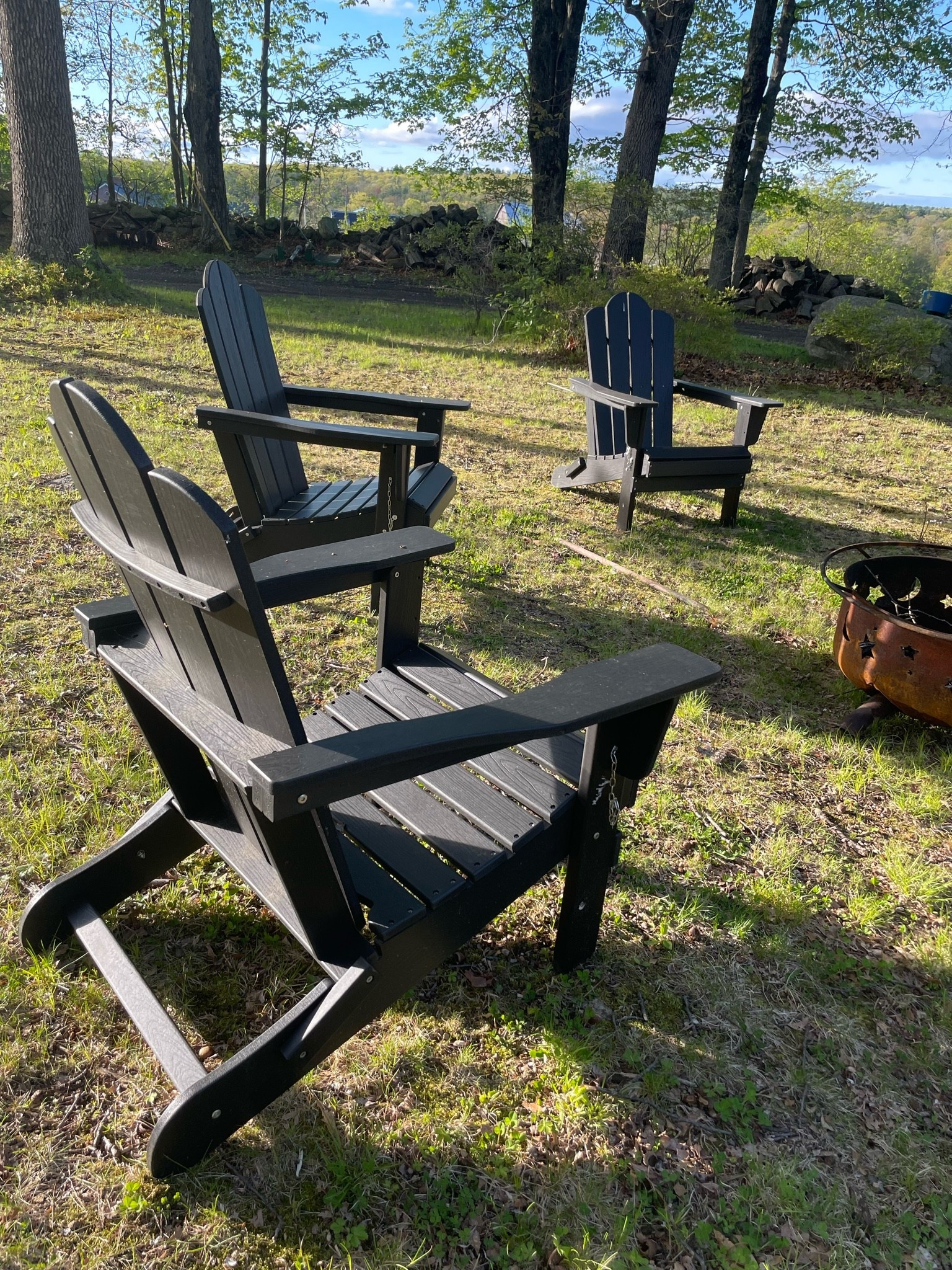 Ready for the weekend and enjoying a little fire 🔥! Got these Adirondack chairs, they are soooo good. 
-foldable 
- high back
- durable, fade resistant HDPE material 

On Sale!!

#LTKSeasonal #LTKHome #LTKSaleAlert