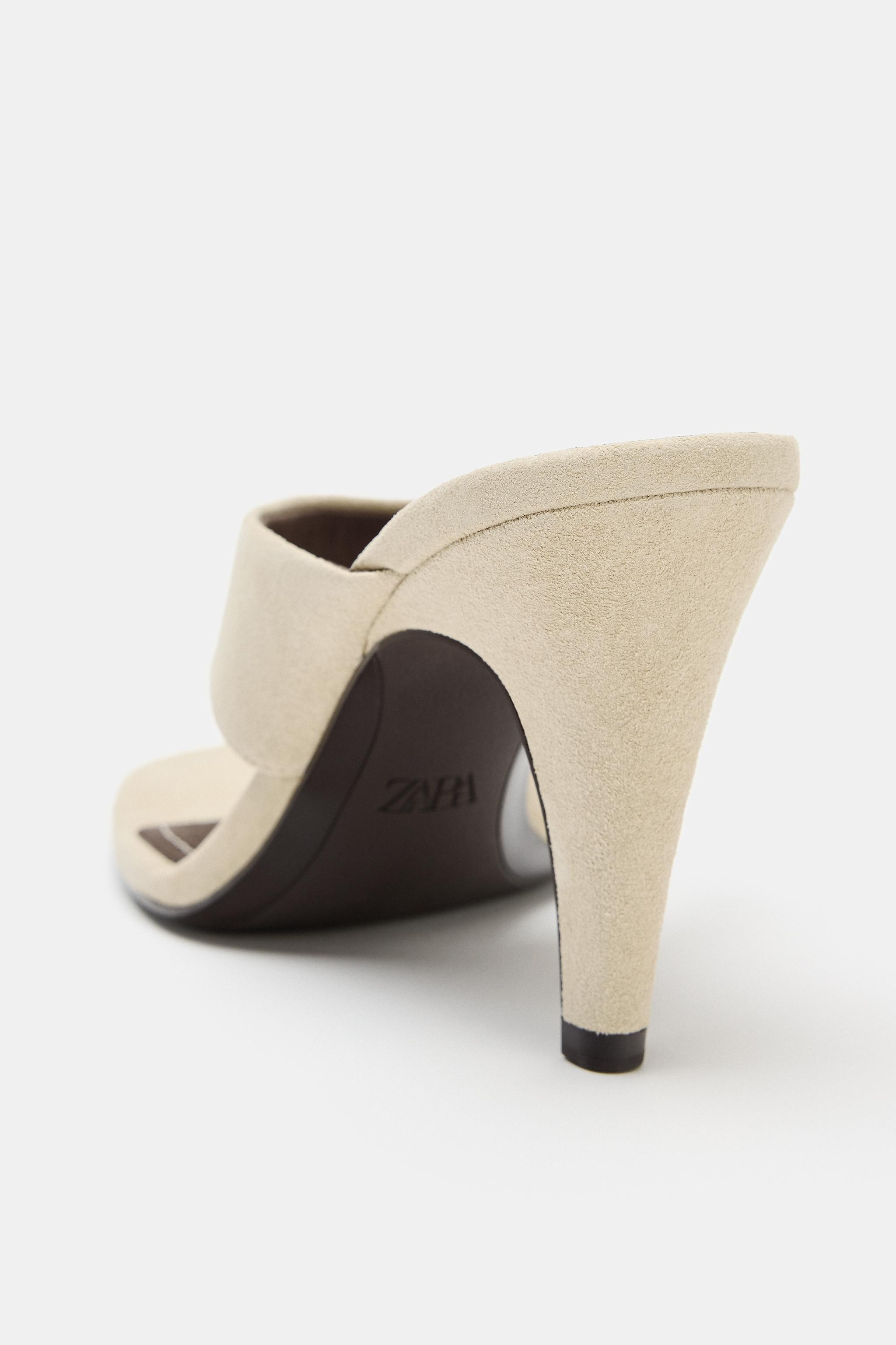 SUEDE HEELED SANDALS | Zara UK