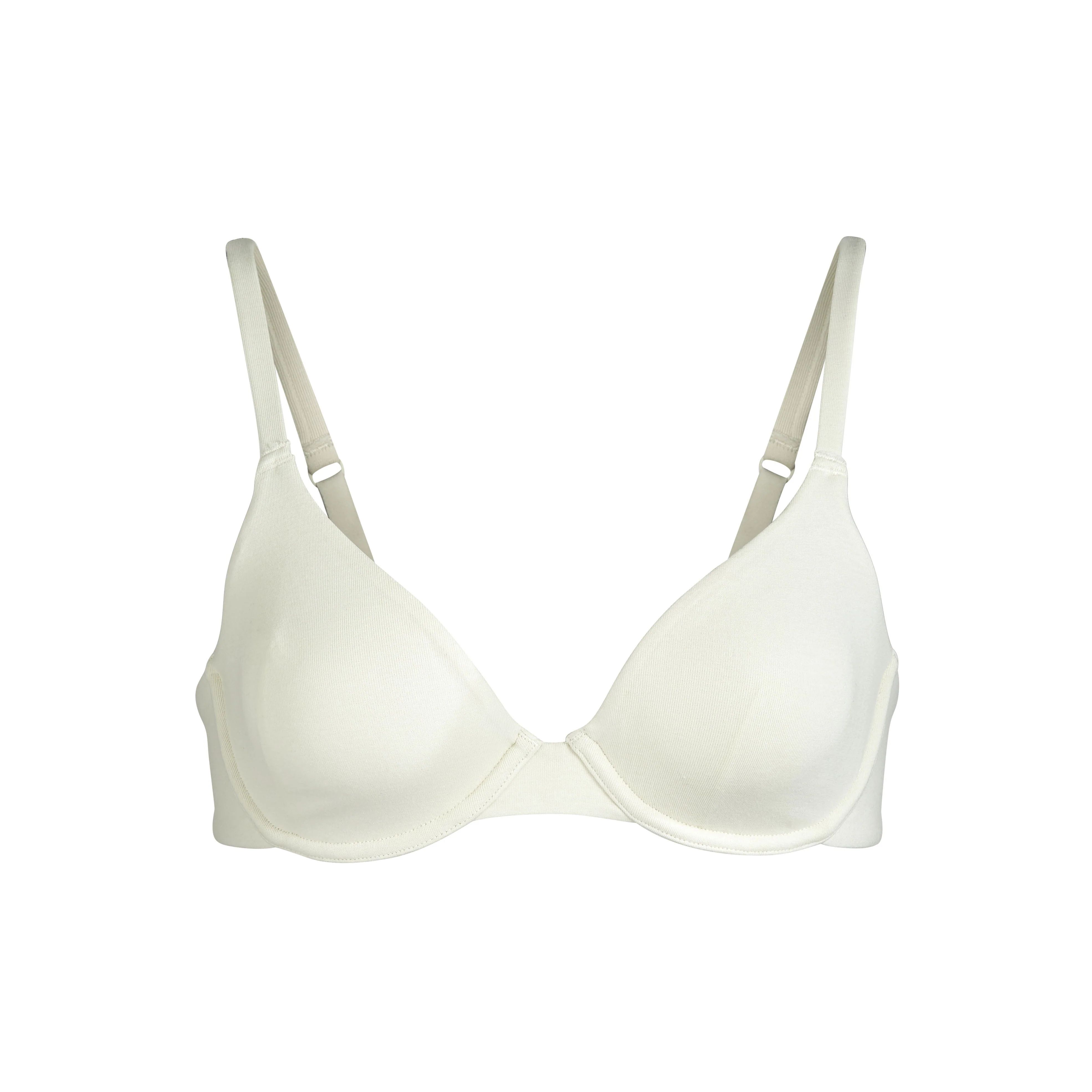 COTTON JERSEY T-SHIRT BRA | SKIMS (US)