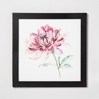 Pink Flower Wall Art with Frame - Hearth & Hand™ with Magnolia | Target